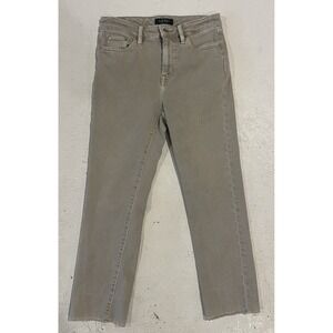 Lauren Ralph Lauren Jeans Womens 4P Gray Regal Straight Crop Raw Hem Comfort